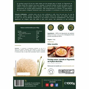 Téguments de psyllium blond bio 1kg