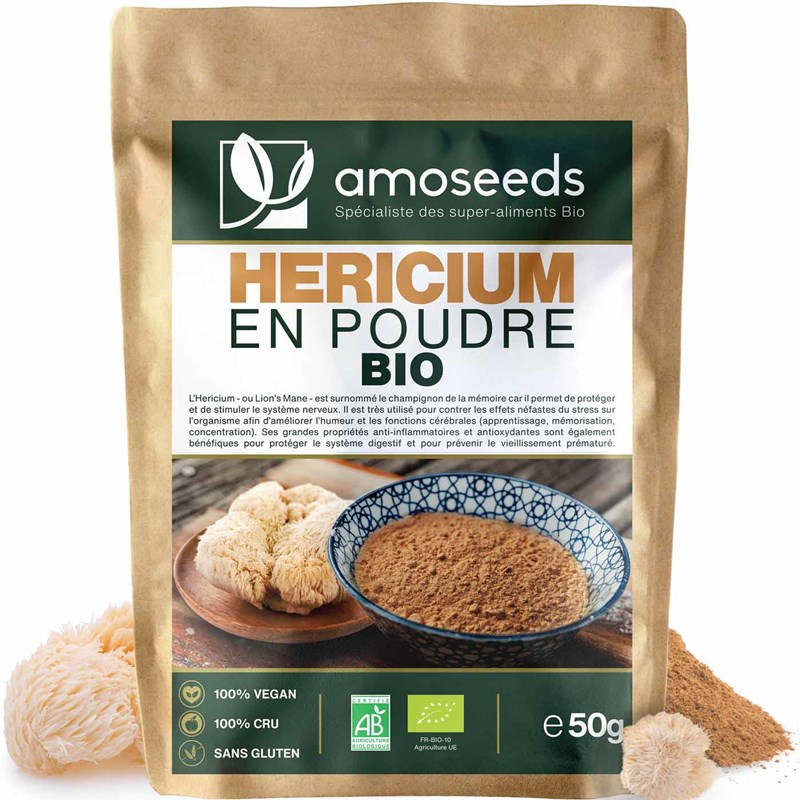 Hericium en poudre bio 50g