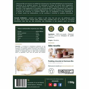 Hericium en poudre bio 50g