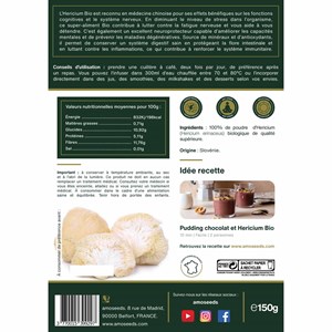 Hericium en poudre bio 150g