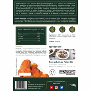 Reishi en poudre bio 150g