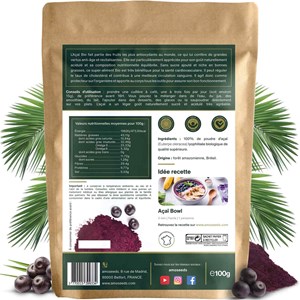 Açaï en poudre bio 100g