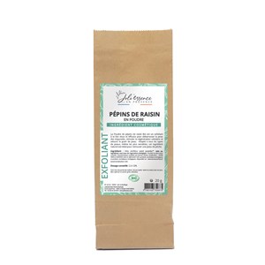 Exfoliant poudre de raisin bio