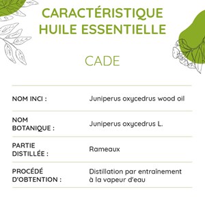 Cade bio - huile essentielle