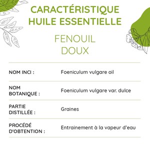 Fenouil doux bio (ab) - huile essentiell