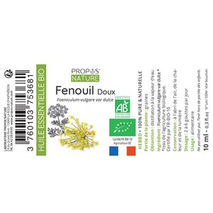 Fenouil doux bio (ab) - huile essentiell