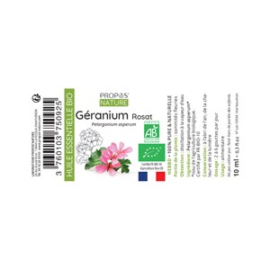 Géranium rosat bio - huile essentielle