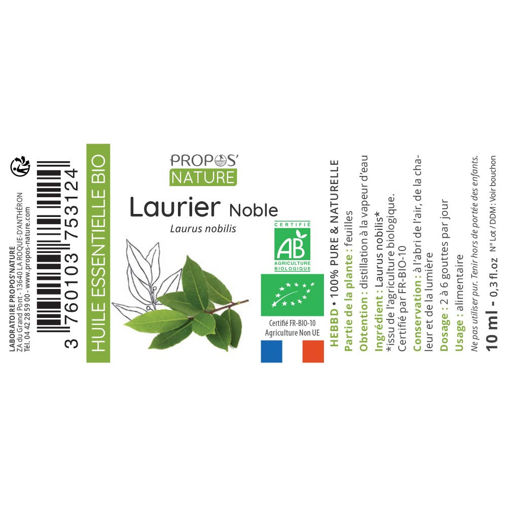 Huile Essentielle De Laurier 100% Pure Et Naturelle Greenstorm - HEBBD, Conforme FR307045_01DGAB