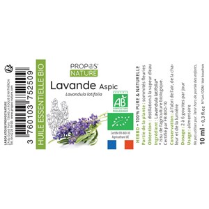 Lavande aspic bio - huile essentielle