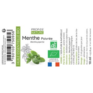 Menthe poivrée bio - huile essentielle