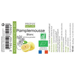 Pamplemousse blanc bio - huile essentiel