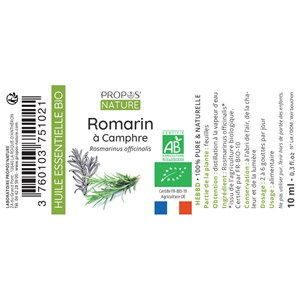 Romarin à camphre bio - huile essentiel