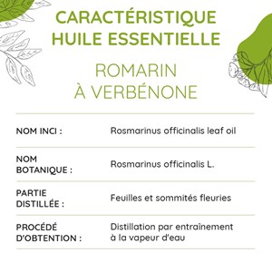 Romarin à verbénone bio - huile essent