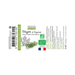 Thym à thymol bio - huile essentielle