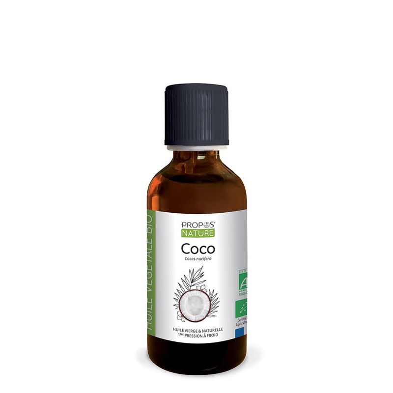Huile végétale de coco bio 50 ml