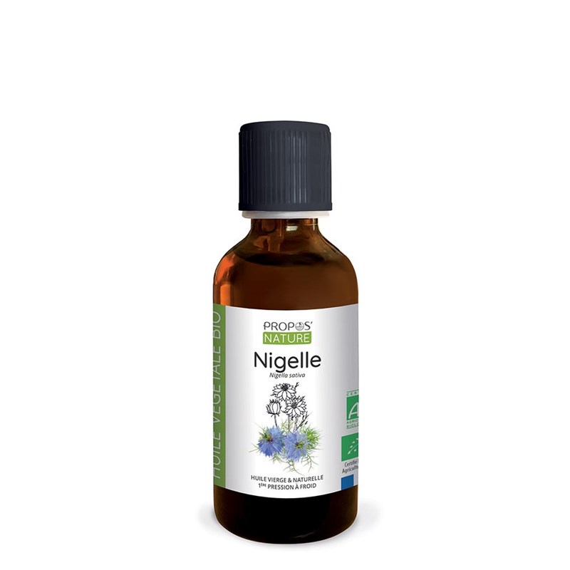 Huile végétale de nigelle (cumin noir) bio 50 ml
