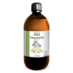 Pâquerette (bellis) bio - macérât huileux contenance - eco-recharge 500 ml