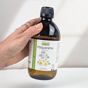 Pâquerette (bellis) bio - macérât huileux contenance - eco-recharge 500 ml
