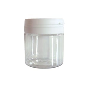 Pot mont blanc en plastique - 50 ml