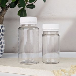 Pot pilulier mont blanc transparent - 50