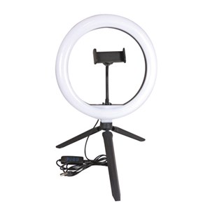 Anneau led selfie avec support téléphone