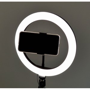 Anneau led selfie avec support téléphone