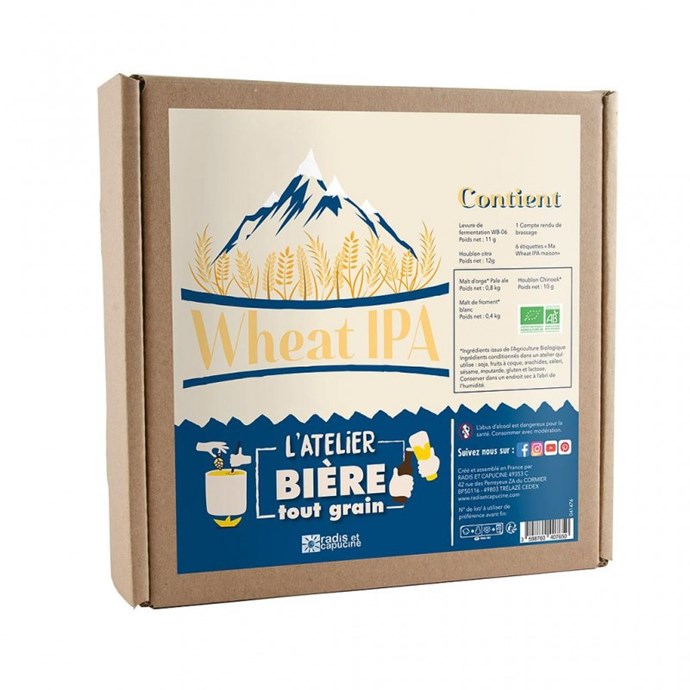 Recette Bière IPA | Recharge Brassage | Malts & Houblon | Tout Grain matières premières | Fabrication Bière Maison | NOTICE EN FRANÇAIS