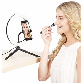 Anneau led selfie pro avec support et dé