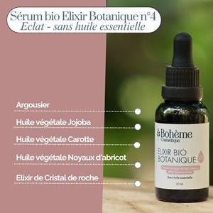 Sérum bio eclat, elixir botanique n°4