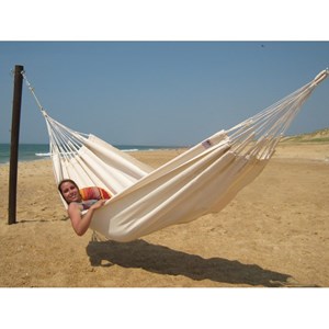 Hamac coton recyclé l ecru