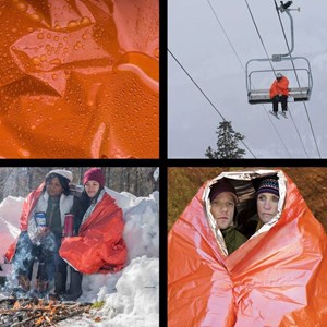 Couverture de survie sol emergency blan