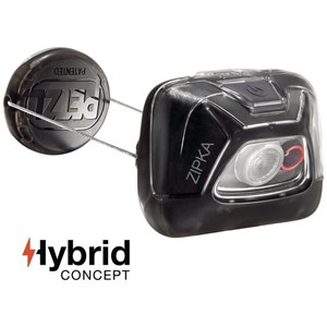 Lampe frontale petzl zipka hybrid noire