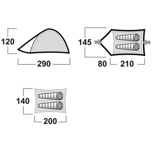 Tente husky bizam 2 plus