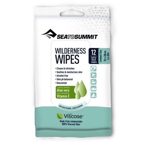 Lingettes lavantes sea to summit wilderness wipes taille m (lot de 12)