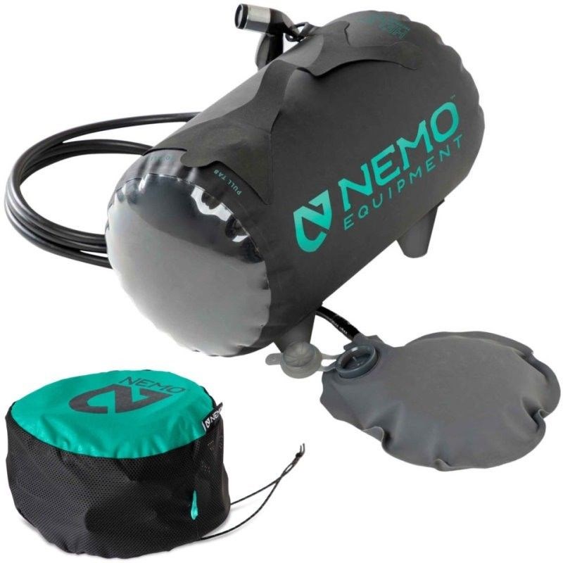 Douche nemo helio pressure shower noire et bleue