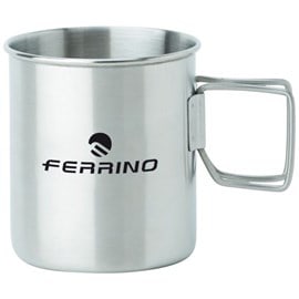 Tasse inox avec poignée pliable ferrino