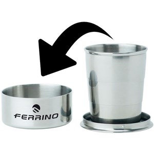 Tasse inox pliable ferrino avec étui
