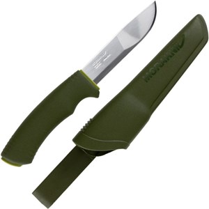 Couteau de survie mora bushcraft forest vert