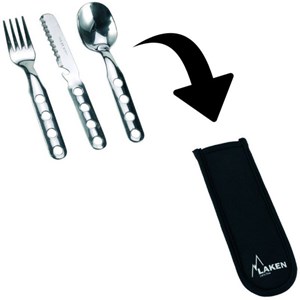 Kit de couverts inox laken 3 pièces + h