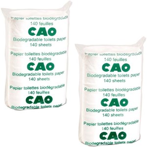 Papier toilette biodégradable cao (lot de 2 rouleaux)