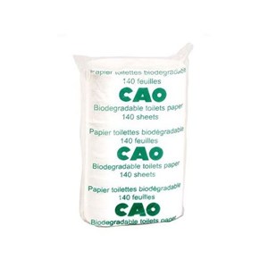 Papier toilette biodégradable cao (lot de 2 rouleaux)