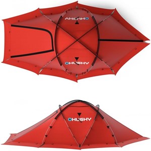 Tente husky fighter 3-4 rouge