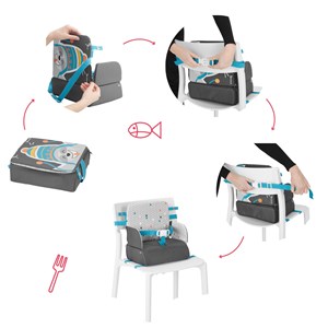 Yummy travel - rehausseur nomade - gris