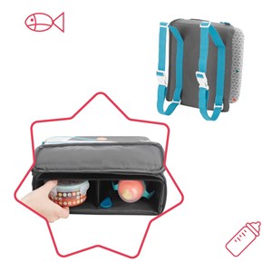 Yummy travel - rehausseur nomade - gris