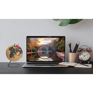 Tripvea - globe en liège 20 cm + cartes