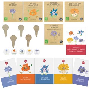 Le kit des fleurs comestibles bio