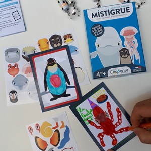 Jeu de cartes a créer animaux marins