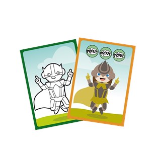Jeu de cartes a créer heroines et heros