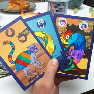 Jeu de carte a créer animaux incroyables