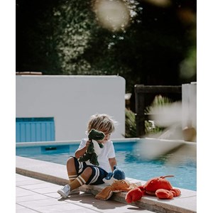 Peluche cornelio le crocodile vert 29 cm